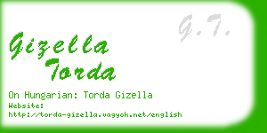 gizella torda business card